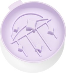 Wild One Dishwasher Safe Silicone Cat Bowl Slow Feeder, Lilac, 1.27-cup