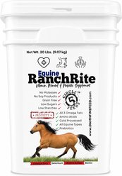 Circle 5 Feeds RanchRite Priority for Equine Digestive Hindgut Health Coconut Powder Horse Vitamins, 20-lb bucket