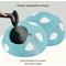 Show in main carousel: Meowfia Premium Felt Cat Cave Bed, Cloud Nap Blue, Large slide 5 of 8