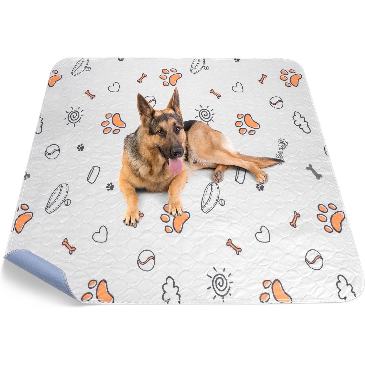AIPERRO Cute Prints Washable Dog Pee Pads, 72 x 72-in, 1 count