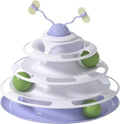 Happy & Polly Interactive Insect Cat Spinner Toy, Purple
