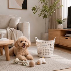 HANAMYA Dog Toy Storage Basket, 37-l