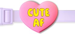 Jiby Dog Crew Cute AF Jiby Dog Collar Accessory, Pink