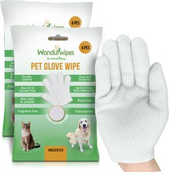 Wondurdog Deodorizing Dog & Cat Wipes, White, 12 count