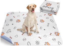 AIPERRO Cute Prints Washable Dog Pee Pads, 48 x 48-in, 2 count