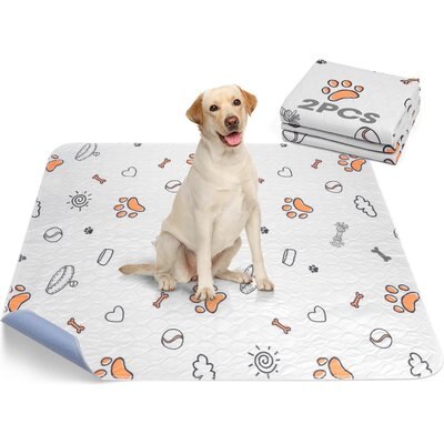 AIPERRO AIPERRO Cute Prints Washable Dog Pee Pads, 48 x 48-in, 2 count