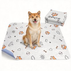 AIPERRO Cute Prints Washable Dog Pee Pads, 34 x 36-in, 2 count