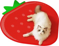 Happy & Polly Double-Layer Strawberry Cat Litter Trapping Mat, 24 x 21-in slide 1 of 9