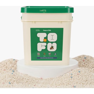 Happy & Polly Happy & Polly Natural Tofu & Tapioca Blend Cat Litter, 20-lb bucket