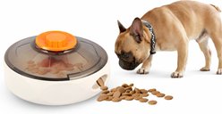 allforpaws Treat Hider UFO Dog Treat Dispenser, Brown