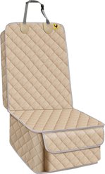 Bark Lover Deluxe Waterproof Nonslip Dog Front Seat Cover, 46 x 21-in, Beige