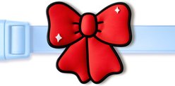 Jiby Dog Crew Ribbon Jiby Dog Collar Accessory, Red