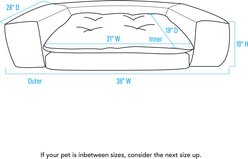 Carolina Pet Couch Dog Bed with Removable Cover, Green, Small slide 2 of 9