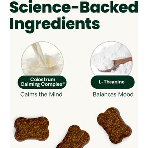VetriScience Composure Calm & Confident Thunderstorms Support Bacon Flavored Chews Calming & Anxiety Supplement for Dogs, 120 count