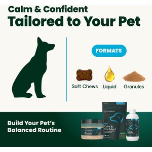 VetriScience Composure Calm & Confident Thunderstorms Support Bacon Flavored Chews Calming & Anxiety Supplement for Dogs, 120 count