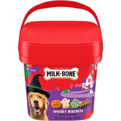Milk-Bone Spooky Biscuits Halloween Dog Treats, 24-oz pail