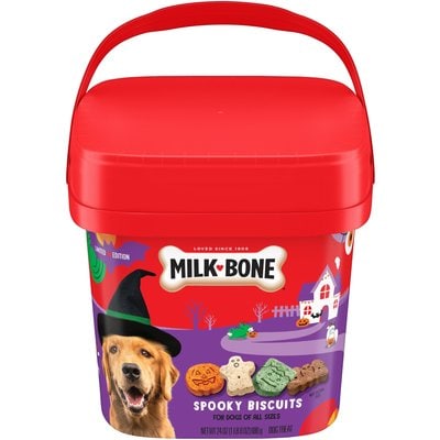 Milk-Bone Milk-Bone Spooky Biscuits Halloween Dog Treats, 24-oz pail