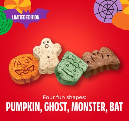 Show full view: Milk-Bone Spooky Biscuits Halloween Dog Treats, 24-oz pail slide 4 of 10