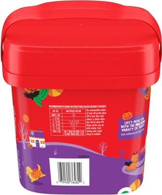 Show full view: Milk-Bone Spooky Biscuits Halloween Dog Treats, 24-oz pail slide 8 of 10