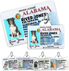PawFurEver Pet ID License-Style Dog Tag & Wallet Card, Alabama slide 1 of 7