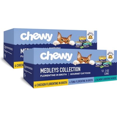 Chewy Made Chewy Made Medleys Florentine Variety Pack Canned Wet Cat Food, 3-oz can, bundle of 24