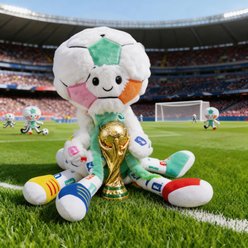 FIFA Mega Feetball Squeaky Plush Dog Toy, Multicolor, 18.9 x 7.09 x 2.95-in slide 2 of 6