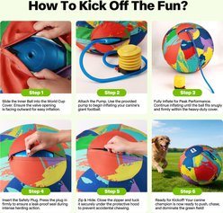 FIFA Herding Play Training Balls Dog Toy, Multicolor, 21.65-in slide 2 of 7