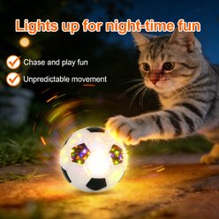 FIFA Light Up Soccer Training Ball Dog Toy, White/Black, 1.38-in slide 2 of 3