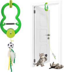 FIFA Jumpy Goalie Swing Training Ball Cat Toy, Green, 9.65 x 5.31 x 2.56-in