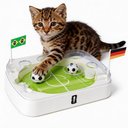 FIFA Soccer Game Hunt Training Games & Puzzles Cat Toy, White/Green, 13.4 x 9 x 3.74-in