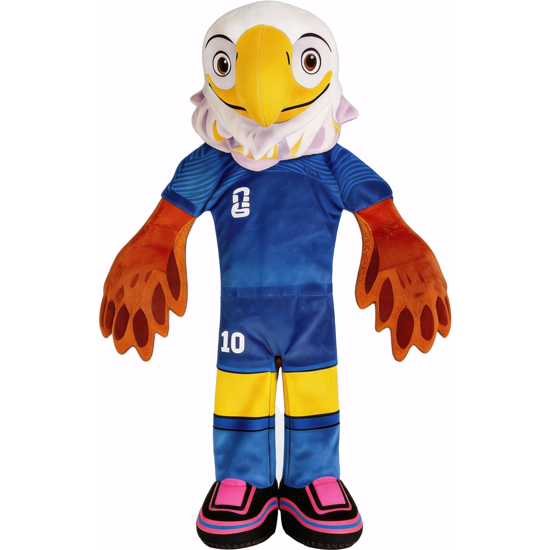 FIFA Clutch Mascot Flat Fetcher Squeaky Plush Dog Toy, Red, 19.69 x 11.81 x 4.53-in