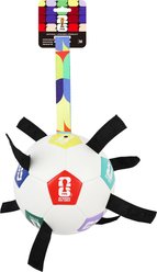 FIFA Power Grip Soccer Training Ball Dog Toy, Multicolor, Medium: 5.9-in