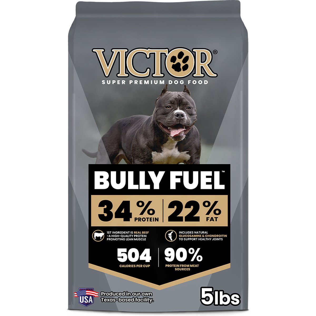 VICTOR Bully Fuel High Protein Gluten-Free Beef & Chicken Dry Dog Food, 5-lb bag
