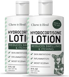 Chew + Heal Hydrocortisone Lotion for Dogs, 16-fl oz bottle