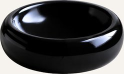 Catenary Home Extra Wide Bubbly Ceramic Cat Bowl, Black, 1-cup slide 1 of 4
