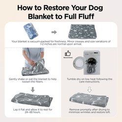 Bedsure Super Premium Fleece Dog Pattern Thin Portable Throw Dog & Cat Blanket, 3 count, X-Small: 23 x 16-in slide 2 of 7