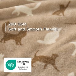 Bedsure Super Premium Fleece Cat Pattern Thin Portable Throw Dog & Cat Blanket, 3 count, X-Small: 23 x 16-in slide 2 of 7