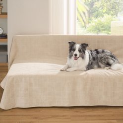 Bedsure Waterproof Dog Couch Protector Cover Blanket, Cream, Twin