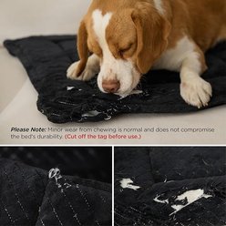 Bedsure Chew Resistant Crate Dog Mat Bed with Reinforced Corners, Black, M slide 2 of 9