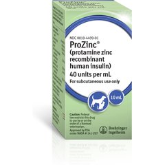 ProZinc (protamine zinc recombinant human insulin) U-40 Injectable for Dogs & Cats, 10-mL