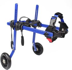 Walkin' Pets Wheels Mini Dog Wheelchair, Blue, 3.5 to 6-in slide 2 of 4