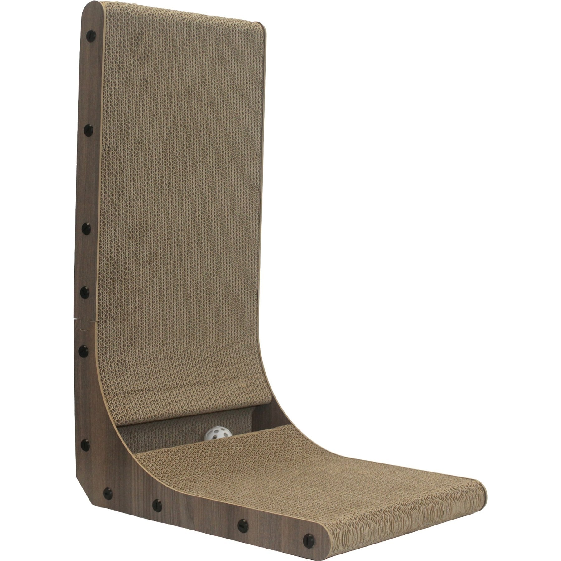 A&E Cage Company Pampurred Paws Full Stretch L-Shaped Scratcher Cat Scratcher Pad