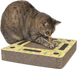 A&E Cage Company Pampurred Paws Square Track Maze Cat Scratcher Pad