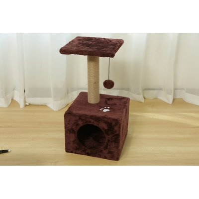 A&E Cage Company A&E Cage Company Pampurred Paws Cozy Cube Climber Cat Scratcher Pad