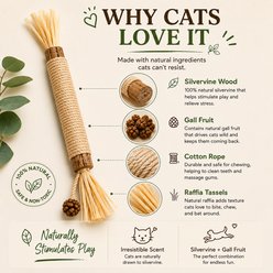 Purr Harbor Premium Silvervine Sticks Chew with Gall Fruit Teething Cat Toy, 8 count slide 2 of 6