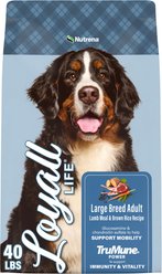 Nutrena Loyall Life Large Breed Lamb Meal & Brown Rice Recipe Adult Dog Food, 40-lb bag