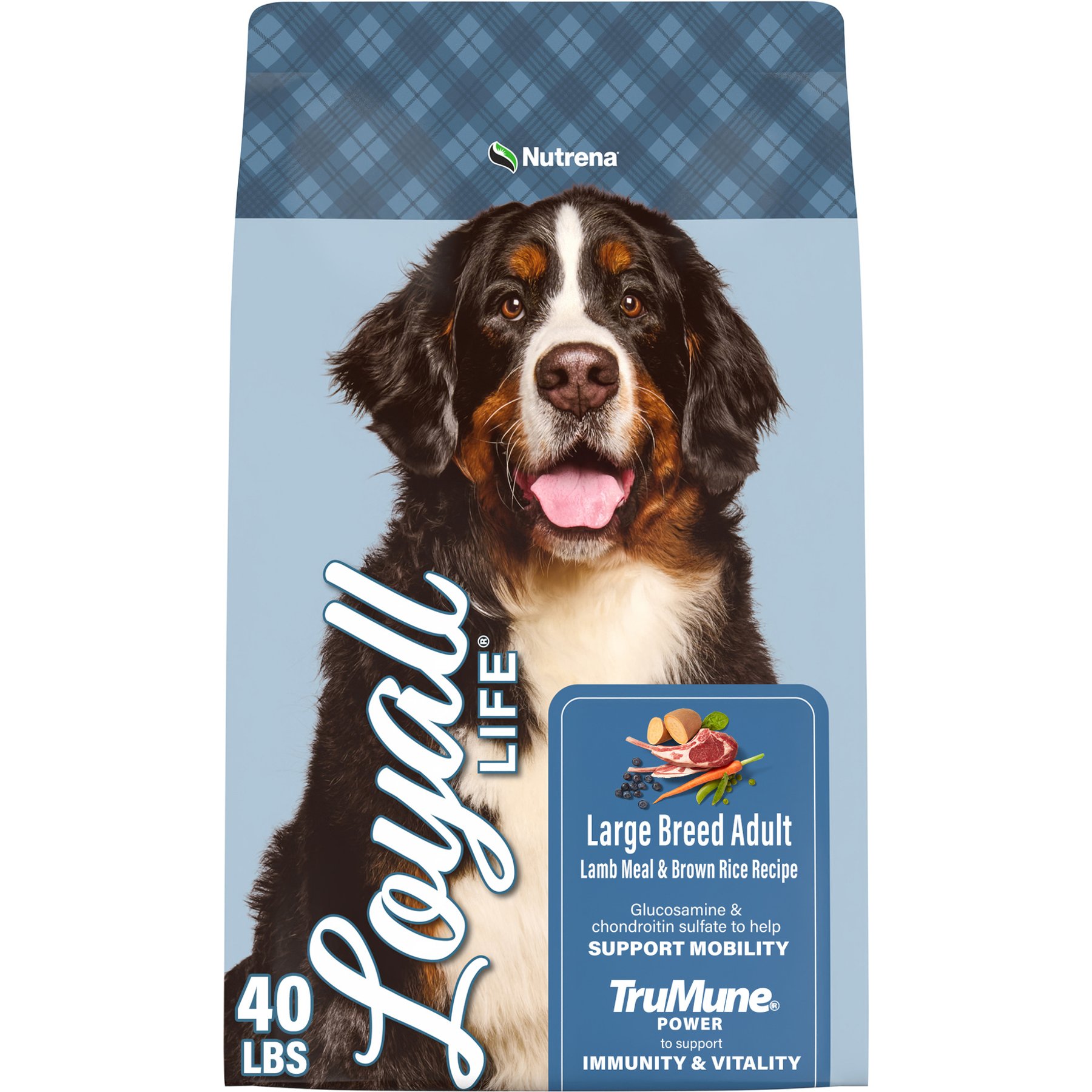 Nutrena Loyall Life Large Breed Lamb Meal & Brown Rice Recipe Adult Dog Food, 40-lb bag