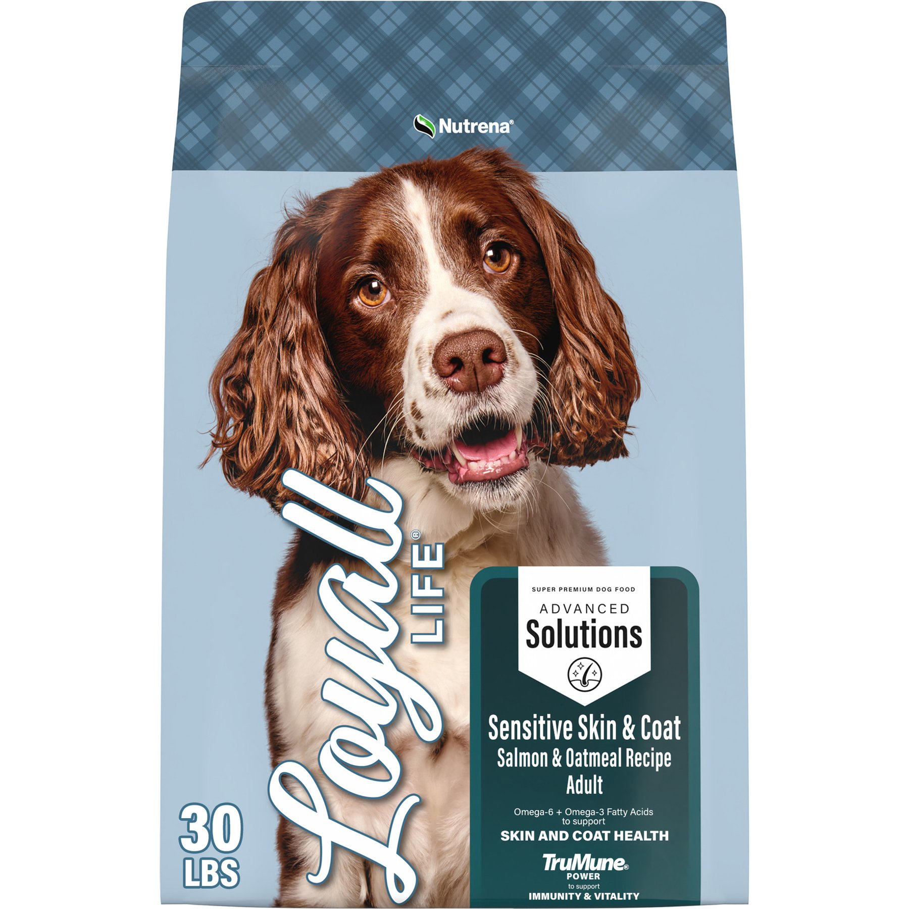 Nutrena Loyall Life Advanced Solutions Sensitive Skin & Coat Salmon & Oatmeal Recipe Adult Dog Food, 30-lb bag