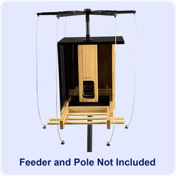 Sparrow-B-Gone! Birdfy Bamboo & Bamboo Mini Smart Camera Feeders Wild Bird Feeder Accessory, Black slide 2 of 4