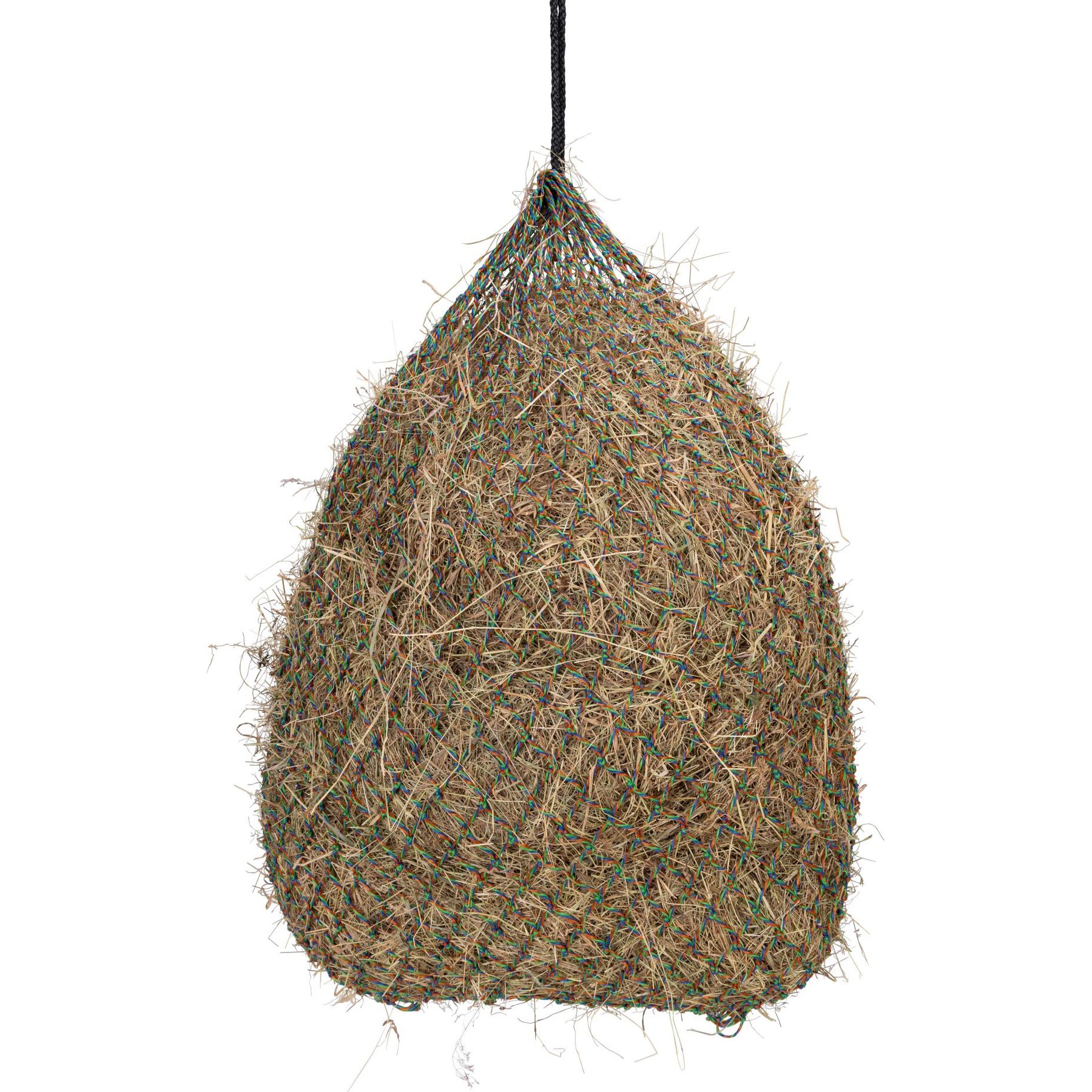 Shires Equestrian Products Greedy Feeder Colour-Twist Horse Net, 40-in, Green Twist